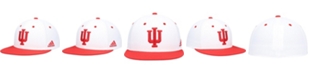adidas Men's White Indiana Hoosiers On-Field Baseball Fitted Hat